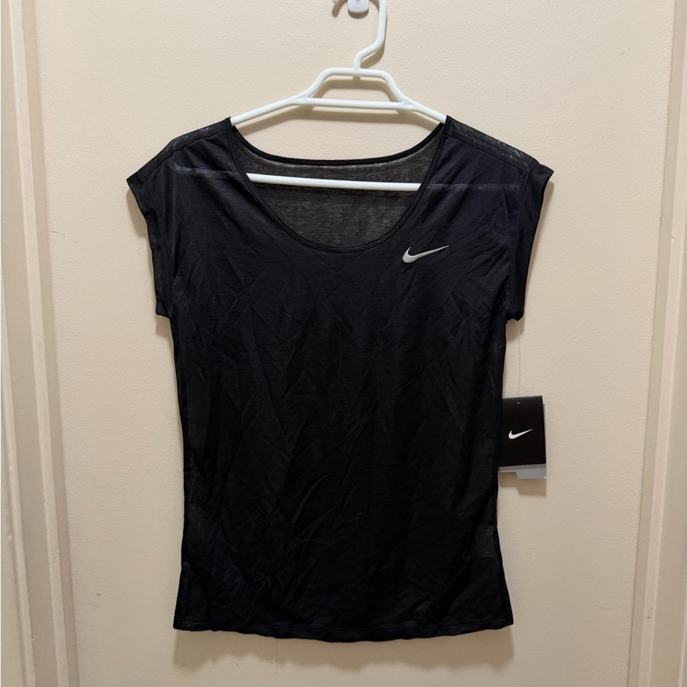 Nike Black Women's Short Sleeve Athletic Top